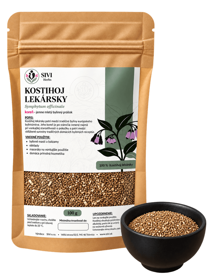 Kostihoj lekársky – koreň